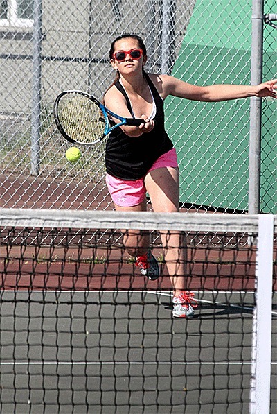McKenzie Bailey is one of 10 returning letter winners on the Coupeville tennis team.
