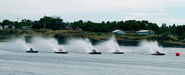 Hyrdros race during a 2013 event on Soap Lake in Grant County