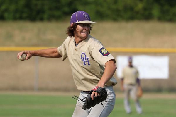 Tyler Snavely throws a pitch in his three-hit in win over South Whidbey Wednesday.