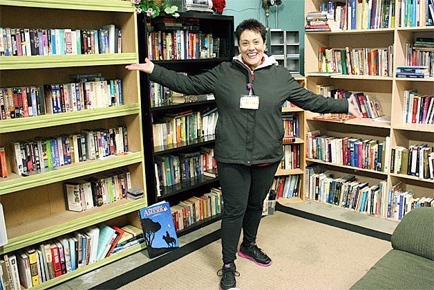 Kristiina Miller shows off her Garage of Blessings