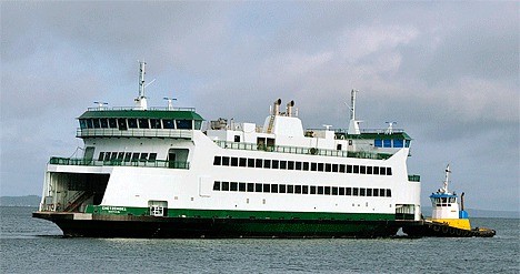 The Washington State Department of Transportation's new 64-car ferry Chetzemoka was moved from Seattle to Everett Saturday for final outfitting and system testing prior to conducting dock and sea trials. The tug is the 72-foot long Westrac.
