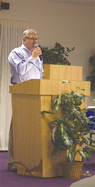 Mayor Jim Slowik delivers his first State of the City address. He took office in January.