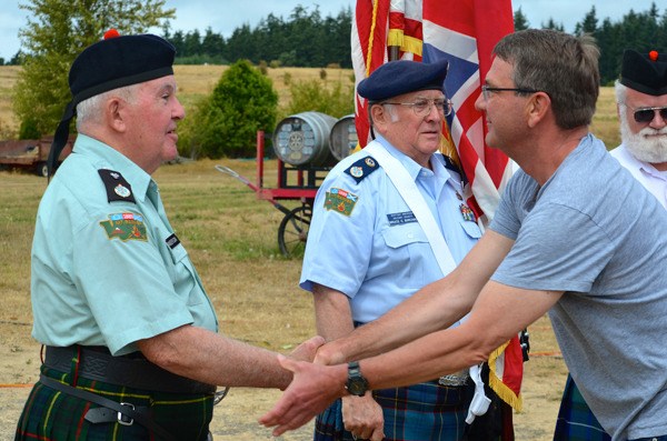 U.S. Secretary of Defense Ashton Carter stopped by the Whidbey Island Highland Games on Saturday. During his visit