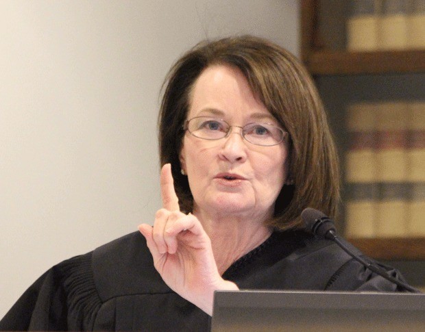 Judge Vickie Churchill chastises Joshua Lambert for acting out in court Thursday. She removed him as his own attorney.