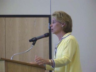 Gov. Christine Gregoire's speech at the Coupeville High School Commons Monday