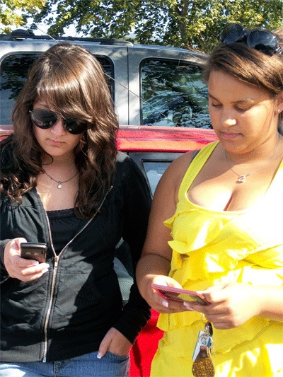 Oak Harbor High School juniors Jessica Cathey