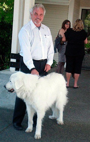 JW Lyon and his dog