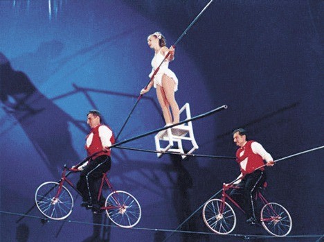 The World Famous Wallendas will perform a highwire act when the Nile Shrine Circus visits Oak Harbor Thursday.