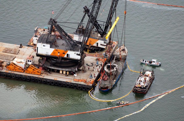 The effects of the fire are evident on the Deep Sea