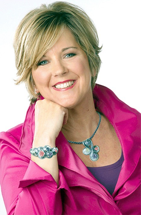 Carolyn Pollack displays jewelry she sells on QVC. Future creations will be inspired by a trip to Whidbey Island in May.