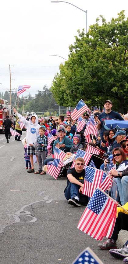 Thousands of people turned out for Oak Harbor’s Fourth of July parade.