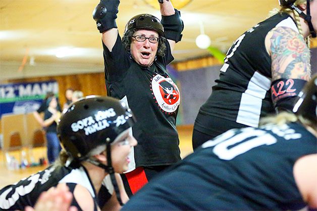 Whidbey Island Roller Girls senior member Carol Larson