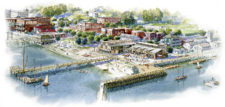 This drawing shows what the new Northwest Maritime Center will look like in Port Townsend. Construction is under way with completion scheduled for the fall of 2009.