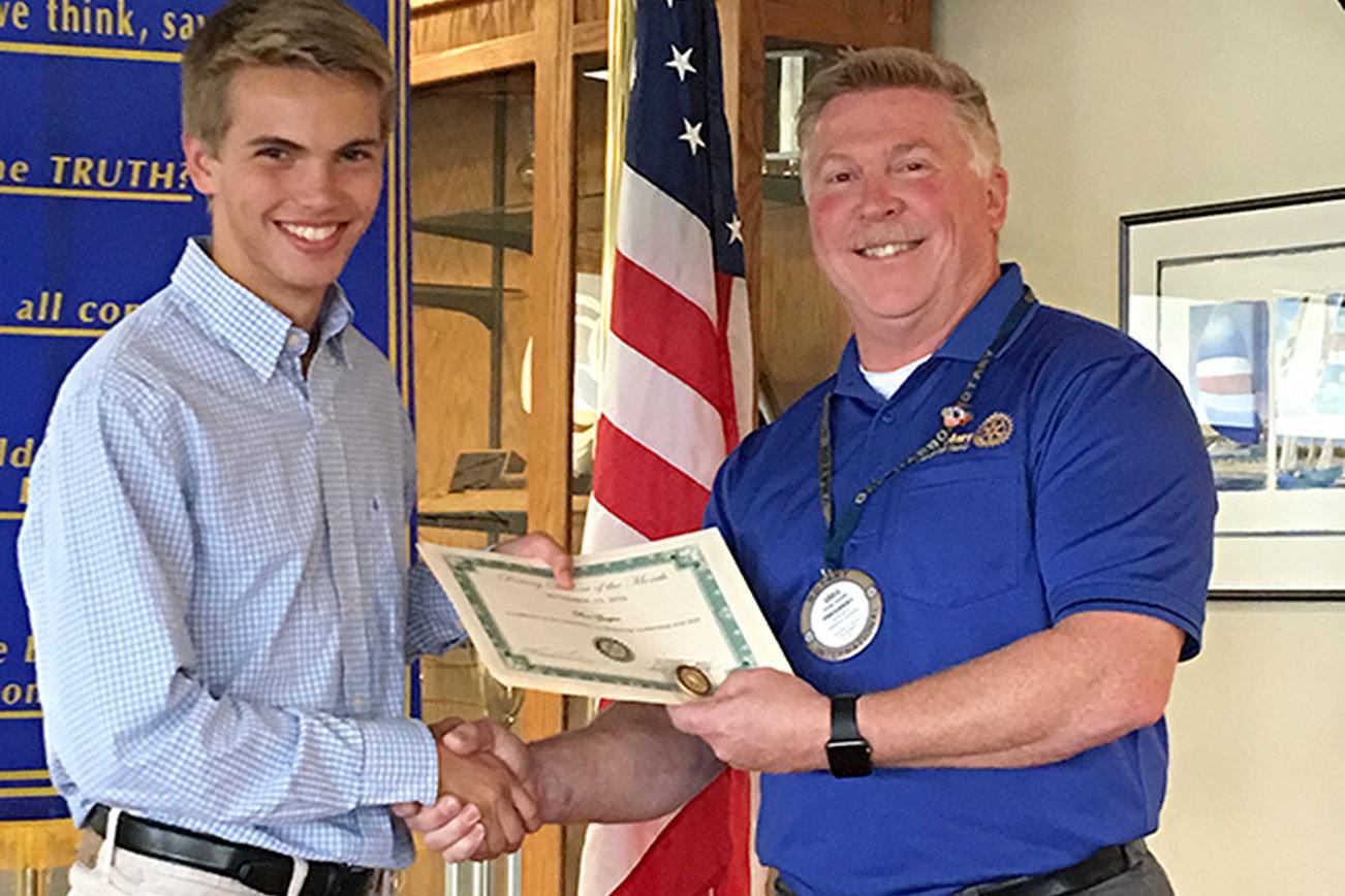 Gasper named Rotary student of the month