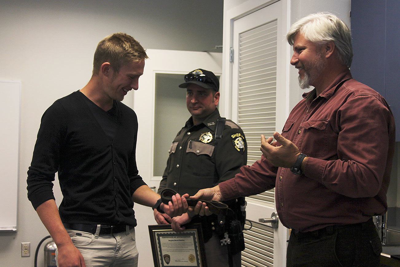 Residents honored for helping man after chainsaw accident