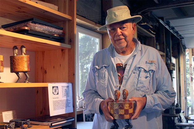Jerry Pike describes himself as a ‘ceramic archaeologist.’ He’s been working with clay creating figures