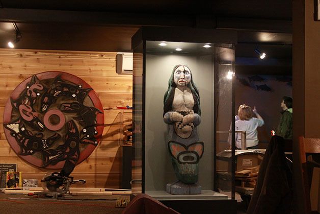 “Native People — Native Places” opens Saturday to the general public at the Island County Historical Museum. The exhibit features a restored tribal canoe and other tribal artifacts and displays featuring Whidbey Island’s Native American history.
