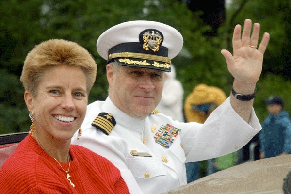 Capt. Gerral David and his wife