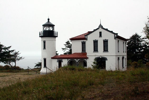 The Admiralty Head Lighthouse at Fort Casey State Park serves as part of the backdrop for Sandra Evans’ middle grade novel