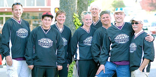 Team Whidbey Coffee competed in the Ski to Sea marathon race last month. Team members were Mike Briddell