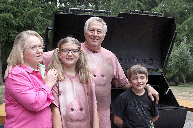 Roger Anglum’s passion for barbecuing is supported by his wife of 37 years