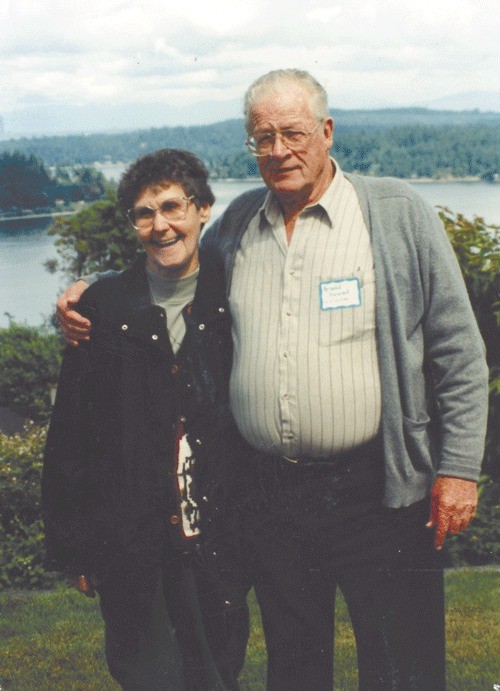 Arnie Freund and wife Betty pose for a photograph. He passed away March 5.