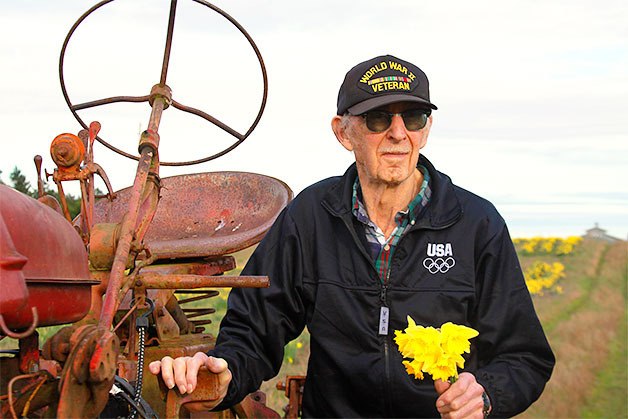 Earle Darst maintains a grip on flowers and passion for growing them as he approaches 96 years old.