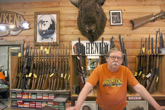 Greg Roberts manages Greene’s Gunshop and operates The Hawken Shop with Claudette Greene