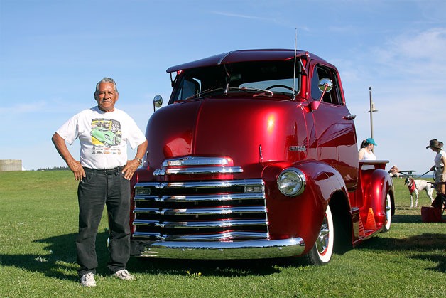 The restored 1952 Chevrolet COE pickup owned by Andy Ochoa of Ferndale turned the most heads at the North Whidbey Lions Car Show in Oak Harbor Saturday.