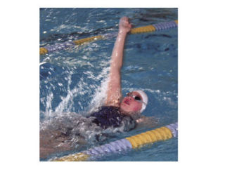 Aquajet Laura Rosen works on her backstroke technique during a practice session at John Vanderzicht  Memorial Pool.