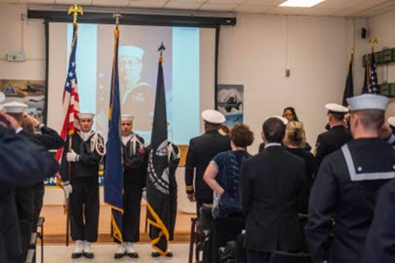 Memorial held for Honorary Chief Petty Officer Aaron M. Crossley at NAS Whidbey