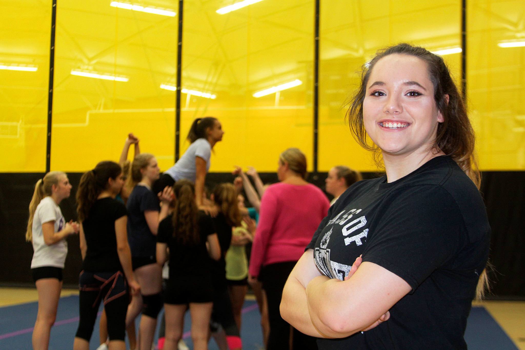 Katie Schisler, an Oak Harbor High School senior, will be among 450 cheerleaders participating in the Macy&rsquo;s Thanksgiving Day Parade in New York City. Photo by Ron Newberry/Whidbey News-Times