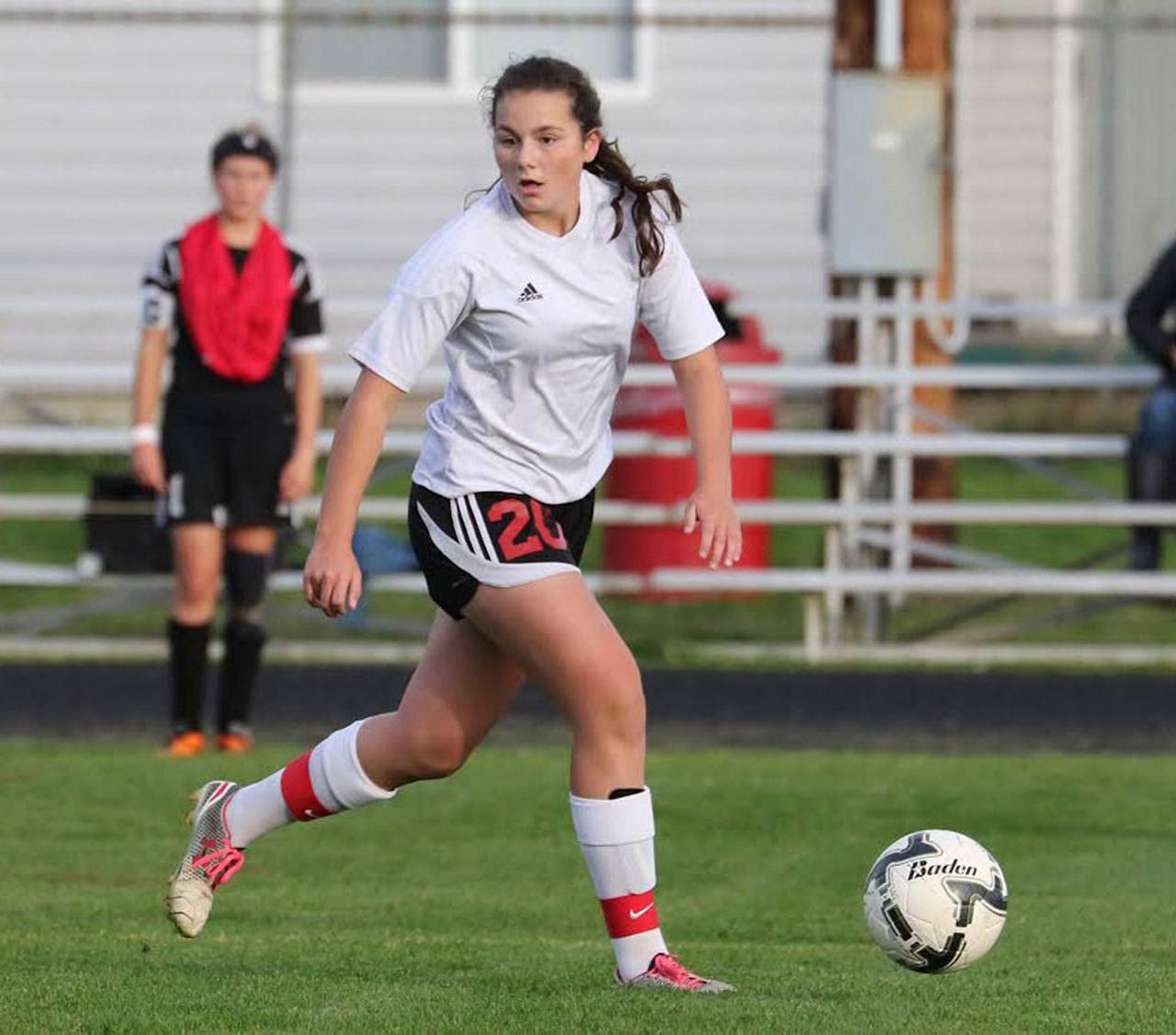 Mia Littlejohn scored a school record 27 goals this season and was named the Olympic League&rsquo;s MVP. (Photo by John Fisken)