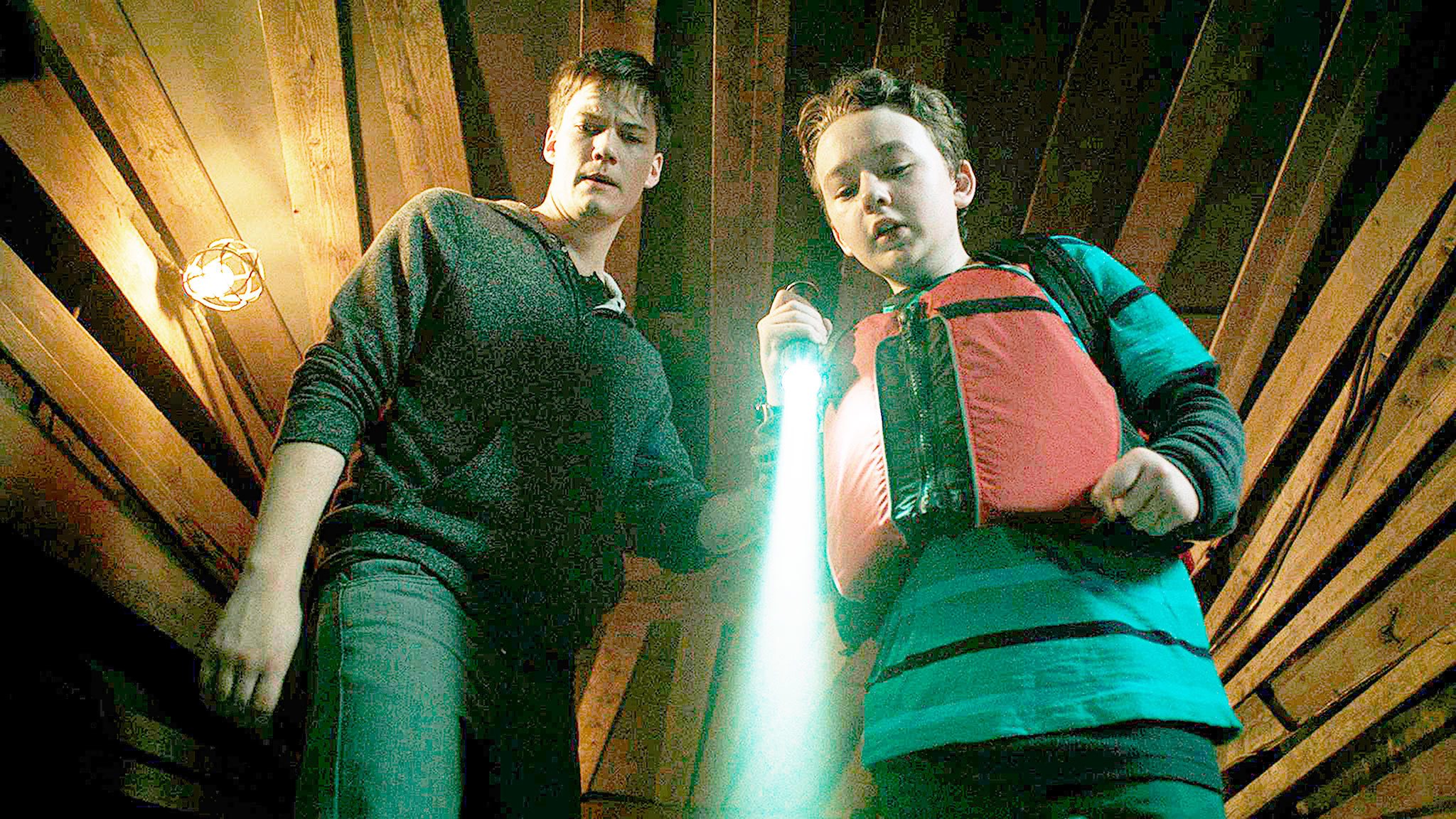 Justin Kelly, left, and Benjamin Stockham play brothers in pursuit of a lost family fortune on a remote island in the independent film “Lost & Found,” written, produced and directed by South Whidbey High School graduate Joseph Itaya. Before its widespead release, the movie will be shown at The Clyde in Langley on Dec. 27. Photo provided by Lost & Found