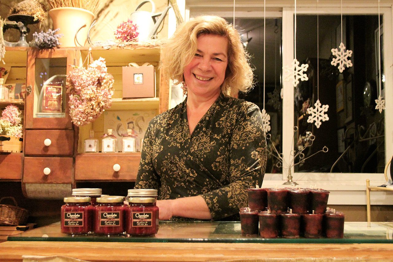 Marie Lincoln left the busy world of the dot-com techonology industry to open The Chocolate Flower Farm in Langley. Photo by Kyle Jensen/Whidbey News-Group