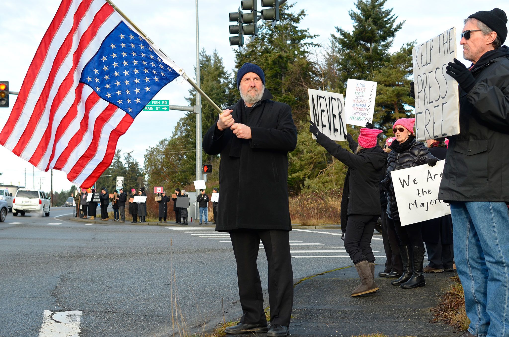 Whidbey residents respond to Inauguration Day