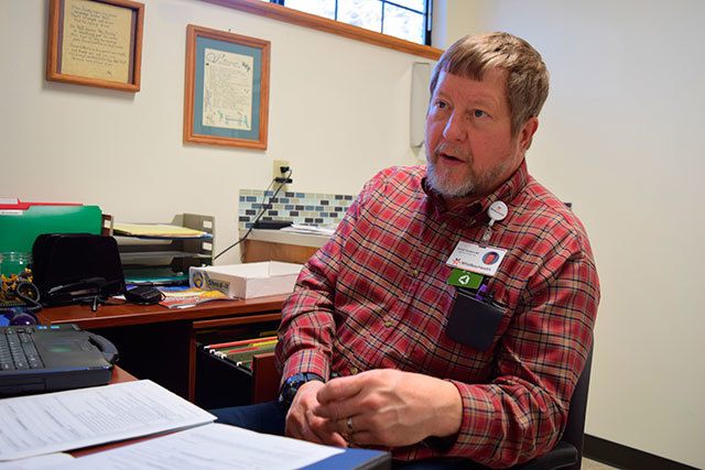 Photo by Patricia Guthrie/Whidbey News-Times                                Dr. Jerry Sanders, medical director of WhidbeyHealth Hospice Care, is leading an effort to get people to make their end-of-life care preferences known to family and physicians.