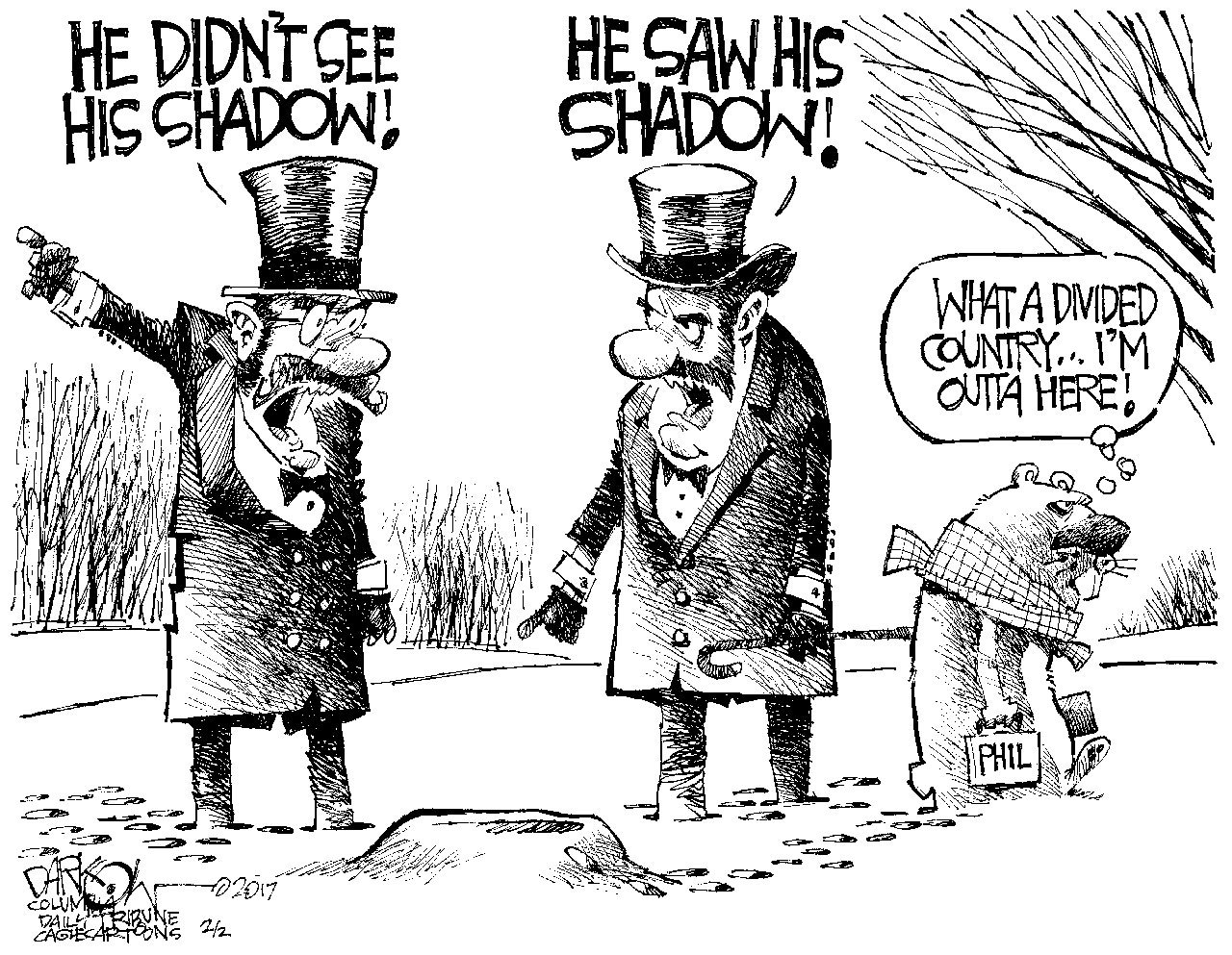 Cartoon for Saturday, Feb. 4