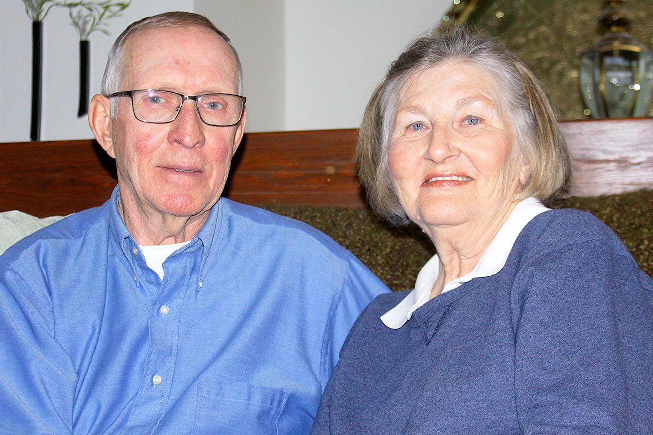 Photo by Ron Newberry/Whidbey News-Times                                Charles and Ruth Hammer have been married 56 years. Charles spent 29 years as an air traffic controller in the Navy.