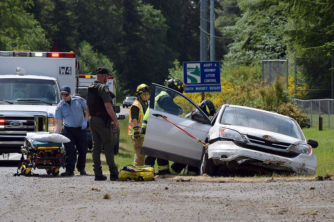 No serious injuries in Greenbank rollover accident