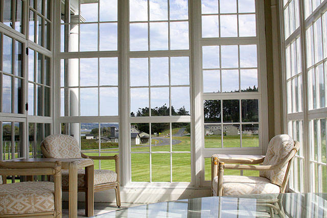 A view from inside the covered porch of the iconic Colonel’s House Wednesday, June 7, 2017. The house and other attractions at the former Fort Casey will be open for the public to view during an open house from noon-4 p.m. Friday, June 16. Photo by Ron Newberry/Whidbey News-Times