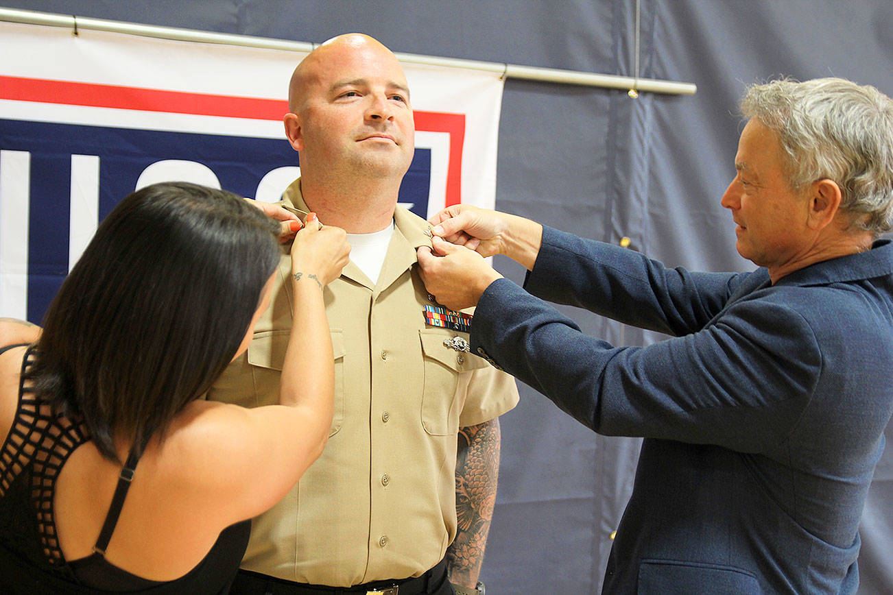 NAS Whidbey petty officer gets ‘pinned’ by Lt. Dan