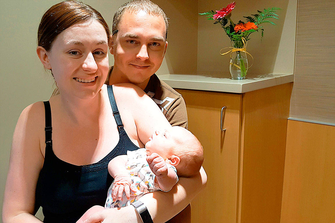 Newborn first patient at new hospital addition