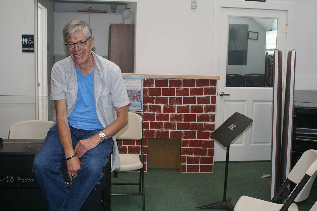 Paul Pierce is all passion and poise as he discusses his revamped summer theater workshop at Whidbey Playhouse’s STAR Studio, opening July 10 at 9 a.m. The workshop costs $125 per student for all four weeks. Photo by Daniel Warn/Whidbey News-Times