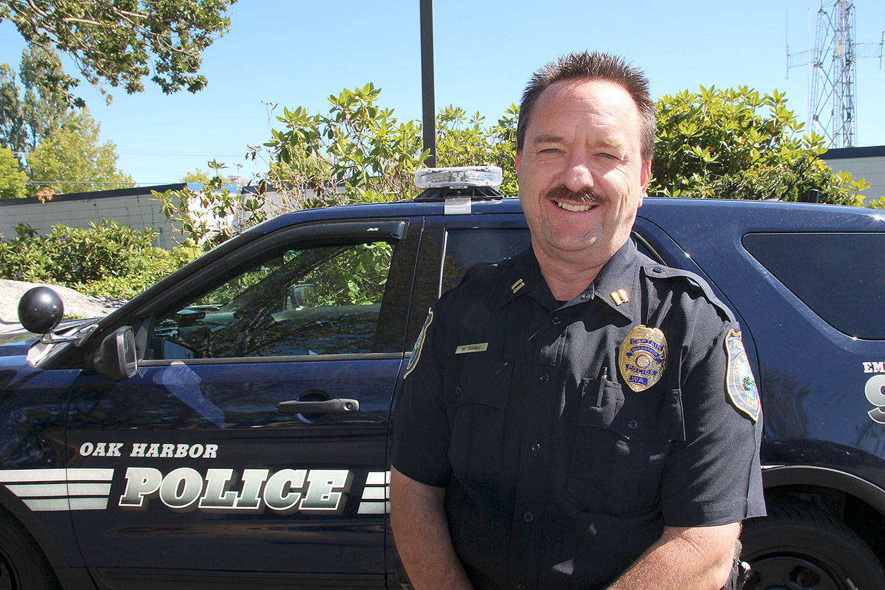 Photo by Jessie Stensland/Whidbey News-Times                                Veteran police officer Mike Bailey is the new captain for the Oak Harbor Police Department.