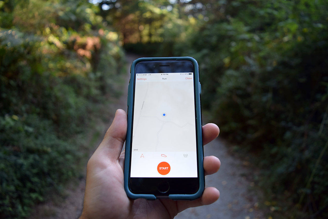 Kyle Jensen / The Record — The Strava smartphone app keeps track of user trail usage. The data is used by county transportation planners to see where people are biking, hiking and walking.
