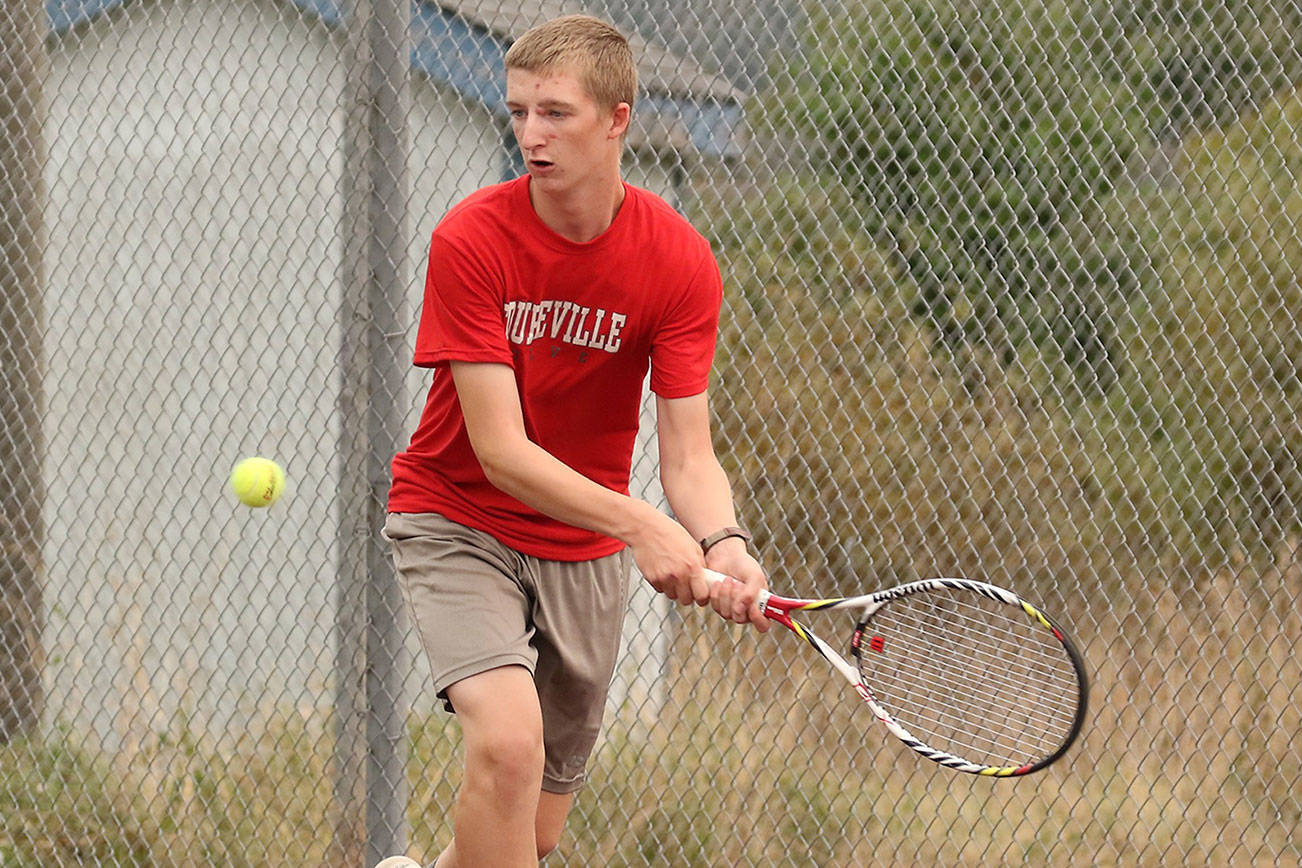 Jakobi Baumann and his Coupeville teammates will compete in the league tournament Thursday in Coupeville. (Photo by John Fisken)