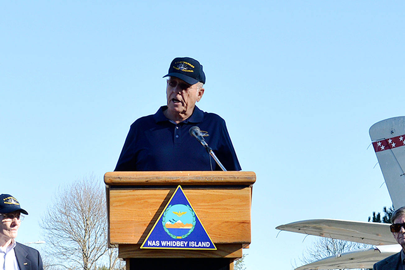 Navy celebrates dedication of A-3 memorial display to base