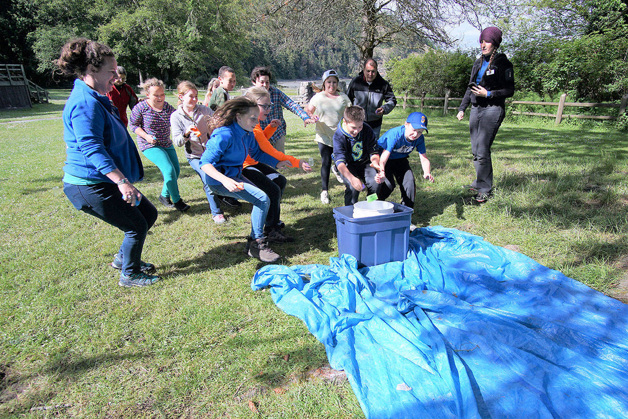 This June, Coupeville Elementary School fifth graders learned about the importance of water quantity and quality through a Whidbey Island Conservation District workshop. Photo provided