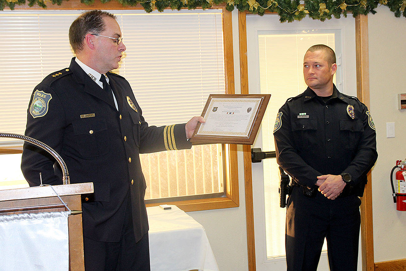 Oak Harbor officers recognized for response to July 11 incident
